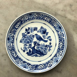 delft hand painted plaid