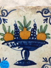Load image into Gallery viewer, Polychrome handpainted dutch delft tile with fruit
