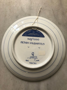 Christmas royal delft plate 1993