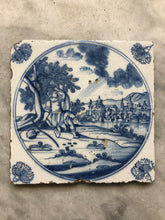 Load image into Gallery viewer, 18 th century delft tile bible scene
