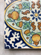 Load image into Gallery viewer, Nice pomegranate delft handpainted tile
