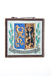 Royal Delft handpainted dutch tile with Gelderland