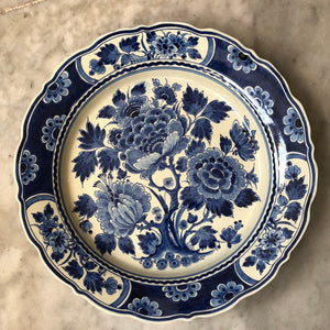 Royal Delft big flower plate