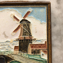 Load image into Gallery viewer, Royal delft cloisonné tile windmill
