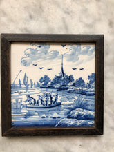 Afbeelding in Gallery-weergave laden, Rare nice 18 th century delft tile with landscape
