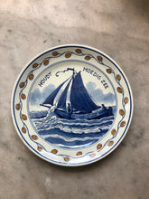 Load image into Gallery viewer, Royal Delft handpainted dutch plate ww1 with ship 1915
