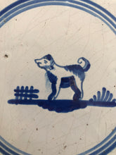Load image into Gallery viewer, Nice handpainted delft tile dog
