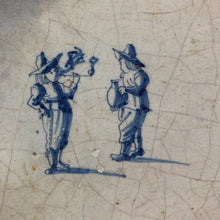 Load image into Gallery viewer, 17 th century delft handpainted dutch tile
