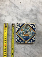 Load image into Gallery viewer, Very small 17 th century delft tile with flowervase
