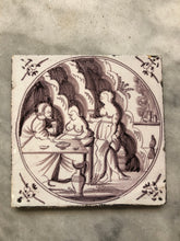 Load image into Gallery viewer, Rare pornographic delft tile 18 th century, bible
