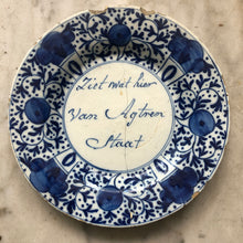 Load image into Gallery viewer, Delft handpainted menplate
