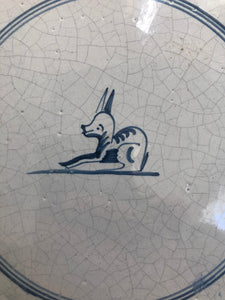 Nice delft handpainted tile rabbit