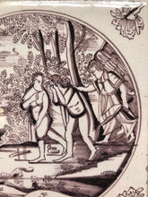 Load image into Gallery viewer, 18 th century delft tile with Adam and Eve
